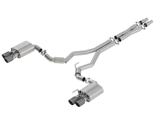 Borla 2018 Ford Mustang GT 5.0L AT/MT 3in S-Type Catback Exhaust w/ Valves (Carbon Fiber Black Tip)