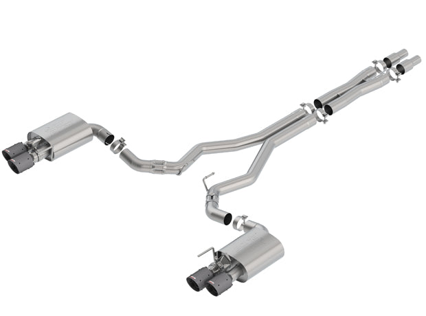 Borla 2018 Ford Mustang GT 5.0L AT/MT 3in Atak Catback Exhaust w/ Valves (Carbon Fiber Black Tip)