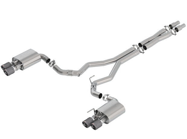 Borla 2018 Ford Mustang GT 5.0L AT/MT 3in Atak Catback Exhaust w/ Valves (Carbon Fiber Tip)
