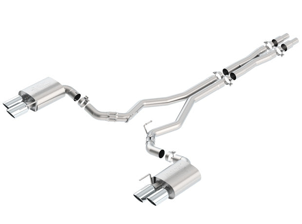 Borla 2018 Ford Mustang GT 5.0L AT/MT (w/o Valves) ATAK 3in Cat-Back Exhaust w/Polished Tips