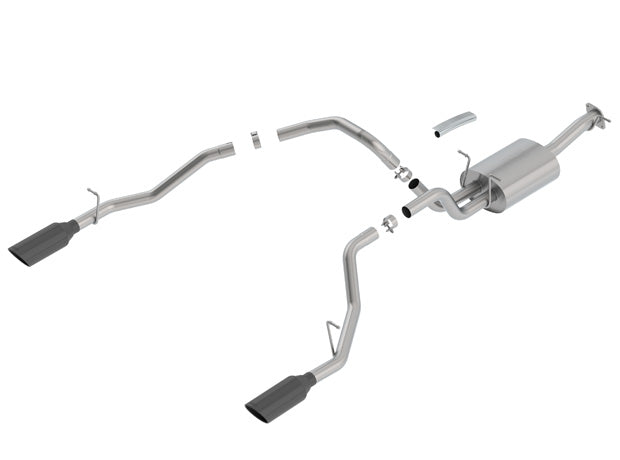 Borla 2019 RAM 1500 5.7L V8 AT 4DR Crew Cab Short Bed S-Type SS Catback Exhaust - Black Chrome Tip