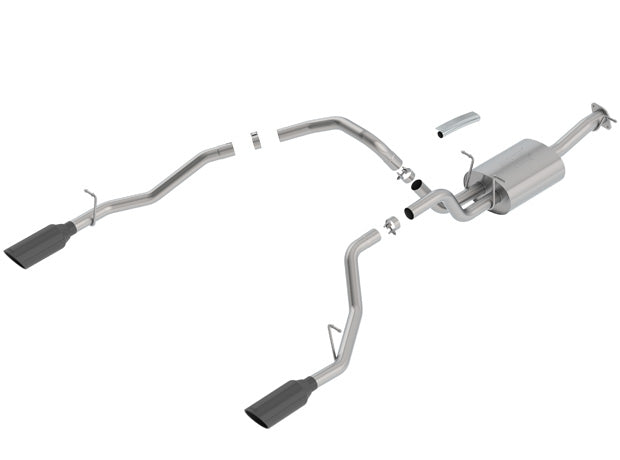Borla 2019 RAM 1500 5.7L V8 AT 4DR Crew Cab Short Bed Atak SS Catback Exhaust - Black Chrome Tip