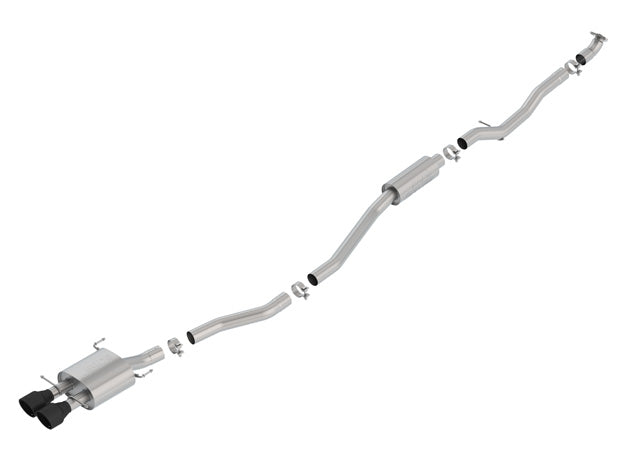 Borla 17-19 Honda Civic SI 1.5L Turbo MT S-Type 2.75in Cat-Back Exhaust Ceramic Black Tip