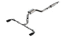Borla 22-23 Volkswagen Golf GTI 2.0L AT/MT 3inch S-Type Cat-Back Exhaust - 4in Black Chrome Tips-1