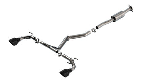 Borla 22-23 Subaru BRZ/Toyota GR86 2.4L RWD AT/MT ATAK Catback Exhaust - Black Chrome Tips