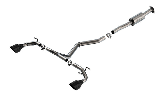 Borla 22-23 Subaru BRZ/Toyota GR86 2.4L RWD AT/MT ATAK Catback Exhaust - Black Chrome Tips