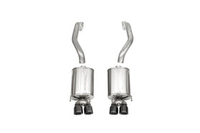 Corsa 2009-2013 Xtreme Axle-Back Exhaust w/Dual Black 3.5in Tips 09-13 Chevrolet Corvette C6 6.2L V8