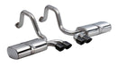 Corsa 1997-2004 Chevrolet Corvette C5 Z06 5.7L V8 Black Sport Axle-Back Exhaust-1