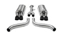 Corsa 1986-1991 Chevrolet Corvette C4 5.7L V8 L98 Black Sport Cat-Back Exhaust-1