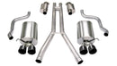 Corsa 2004-2008 Cadillac XLR 4.6L 25in Cat-Back Dual Rear w Twin 35in Black Pro-Series Tips-1