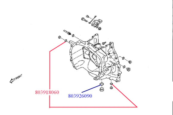 Gasket 26.3X32.3X1 - Subaru (803926090)