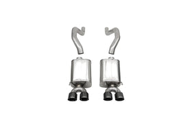 Corsa 2006-2013 Chevrolet Corvette C6 Z06 7.0L V8 Black Sport Axle-Back Exhaust