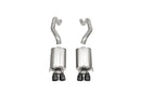Corsa 2005-2007 Chevrolet Corvette C6 6.0L V8 Black Xtreme Axle-Back Exhaust-1