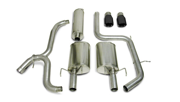 Corsa 04-04 Pontiac GTO 5.7L V8 3in Cat-Back Single Rear w Single 4in Black Pro-Series Tips