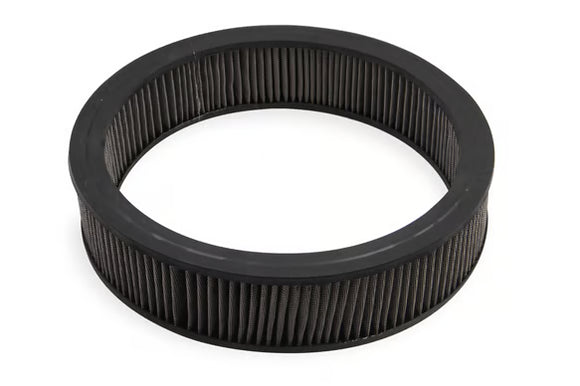 Mr. Gasket Air Filter - Replacement - 14 Inch x 3 Inch - Black Washable
