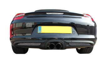 Zunsport Porsche Cayman 981 (Manual/PDK without Sensors) Complete Grille Set - Silver finish