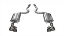 Corsa 15-16 Ford Mustang GT 5.0 3in Axle Back Exhaust Polish Quad Tips (Touring)-1