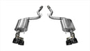 Corsa 15-16 Ford Mustang GT 5.0 3in Axle Back Exhaust Black Quad Tips (Touring)-1