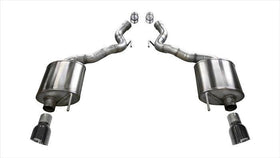 Corsa 15-16 Ford Mustang GT Convertible 5.0L V8 Black Sport Axle-Back Exhaust