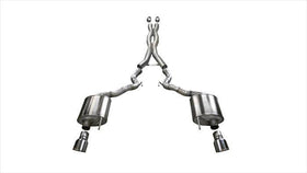 Corsa 2015-2017 Ford Mustang GT Convertible 5.0L V8 Polished Xtreme Dual Rear Exit Exhaust