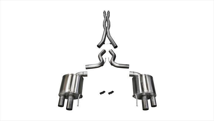 Corsa 16-17 Ford Mustang GT350 5.2L 3in Dual Rear Xtreme Cat-Back Exhaust (Removes Stock Actuator)