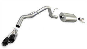Corsa 2011-2014 Ford F-150 EcoBoost 3.5L V6 Black Sport Cat-Back Exhaust