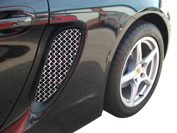 Zunsport Porsche Cayman 981 (Manual/PDK with Sensors) Full Grille Set - Silver finish