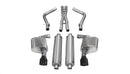 Corsa 2012-2014 Dodge Charger SRT-8 6.4L V8 Black Xtreme Cat-Back Exhaust-1