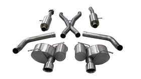 Corsa 2012-2013 Jeep Grand Cherokee 6.4L V8 Polished Sport Cat-Back Exhaust