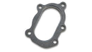 Vibrant GT25R / GT28R Discharge Flange with Oval Outlet (5 Bolt) T304 SS 1/2in Thick-1