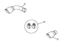 Corsa 10-14 Volkswagen Golf Polished Tip Kit