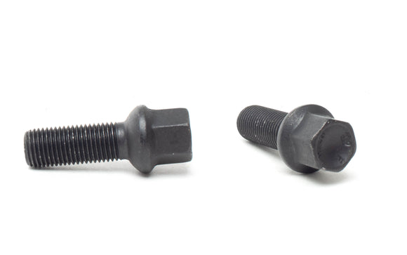 H&R Wheel Bolts 14 X 1.5 / Length 50mm / Mercedes Ball / Head 17mm - Black - Set of 10
