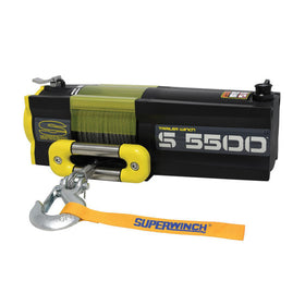Superwinch 5500 LBS 12V DC 7/32in x 60ft Steel Rope S5500 Winch - 0