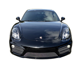 Zunsport Porsche Cayman S 981 (PDK) Front Grille Set - Silver finish
