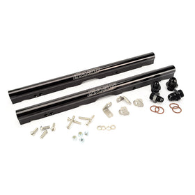 FAST LS1/LS6 Billet Fuel Rail Kit for LSXR Intake (Black Anodized)