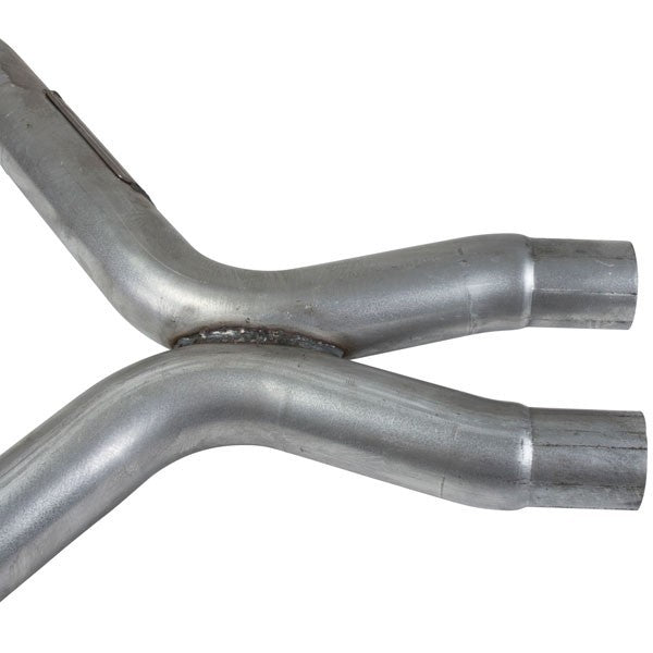 BBK 11-14 Mustang 3.7 V6 Short Mid X Pipe With Catalytic Converters 2-1/2 For BBK Long Tube Headers