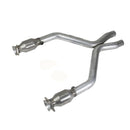 BBK 11-14 Mustang 3.7 V6 Short Mid X Pipe With Catalytic Converters 2-1/2 For BBK Long Tube Headers-1