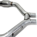 BBK 2015-16 Mustang V6 Short Mid H Pipe With Converters (To Be Used With 1642 Series Headers)-3