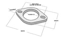 Vibrant 2-Bolt T304 SS Exhaust Flange (3in I.D.)-1