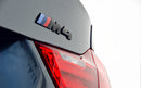 IND F82 / F83 M4 Painted Trunk Emblem - Matte Black-3