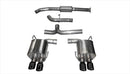 Corsa 2015-2021 Subaru WRX Cat Back Exhaust Black Quad 3.5in Tips *Sport*-1