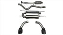 Corsa 2012-2020 Scion FRS / Subaru BRZ Black Tip Sport Cat-Back Exhaust-1
