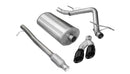 Corsa 2010-2013 Chevrolet Silverado Crew Cab/Short Bed 1500 4.8L V8 Black Sport Cat-Back Exhaust-1