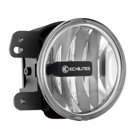 KC HiLiTES 07-09 Jeep JK Gravity G4 LED Light 10w SAE/ECE Clear Fog Beam (Single) - 0