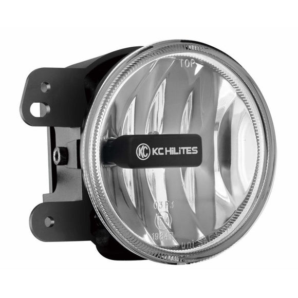KC HiLiTES 07-09 Jeep JK Gravity G4 LED Light 10w SAE/ECE Clear Fog Beam (Single)