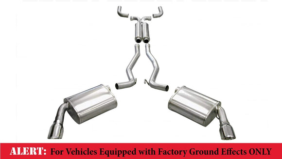 Corsa 10-13 Chevrolet Camaro Coupe SS 6.2L V8 Auto Polished Sport Cat-Back + XO Exhaust