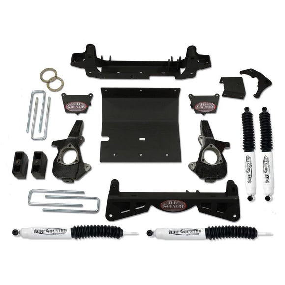 Tuff Country 01-06 Chevy Silverado 3500 4x4 4in Lift Kit (w/3pc Sub Frame SX8000 Shocks)