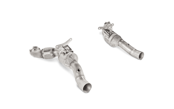 Akrapovic 16-17 Ferrari 488 GTB/488 Spyder Link Pipe Set w/ Cat (SS)