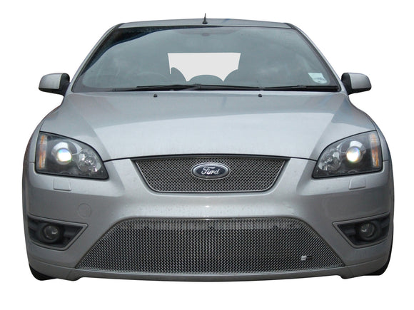 Zunsport Ford Focus ST Front Grille Set With Full Lower Grille - Silver finish