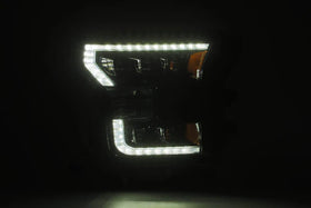 AlphaRex 17-20 Ford Raptor NOVA LED Proj Headlights Plank Style Chrm w/Activ Light Sequential Signal - 0